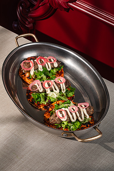 Arabic taco kebab 