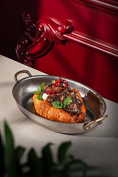Liver with Croissant