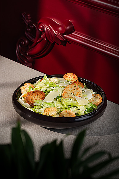 Caesar Salad with Cookies